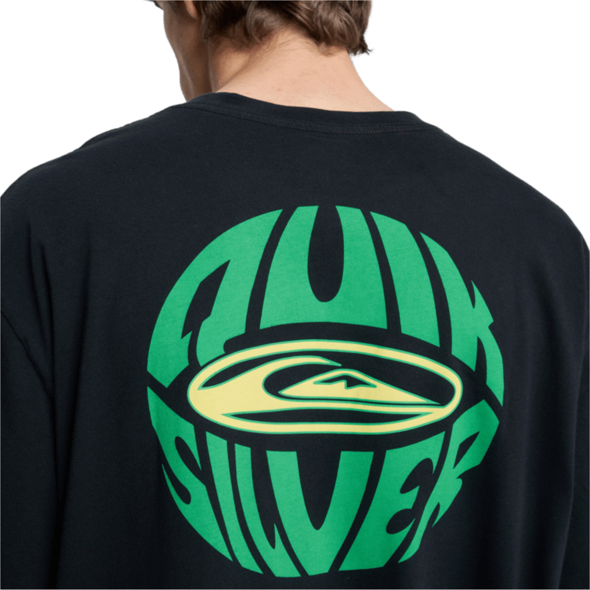 2026 Quiksilver Hombres Camiseta De Manga Corta Quikglobe EQYZT08295 - Black